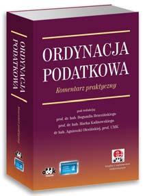 Komentarz praktyczny Autorzy omawiają kolejno poszczególne działy Ordynacji przepisy: ogólnego prawa podatkowego, postępowania podatkowego, kontroli podatkowej oraz czynności sprawdzających, a także