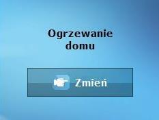 Panel zmiany trybu pracy pomp Widok Trybu pracy pokazuje aktywny tryb pracy pomp (widok aktywny jedynie w przypadku kotła pelletowego) po naciśnięciu tego panelu można dokonać zmiany trybu pracy pomp.