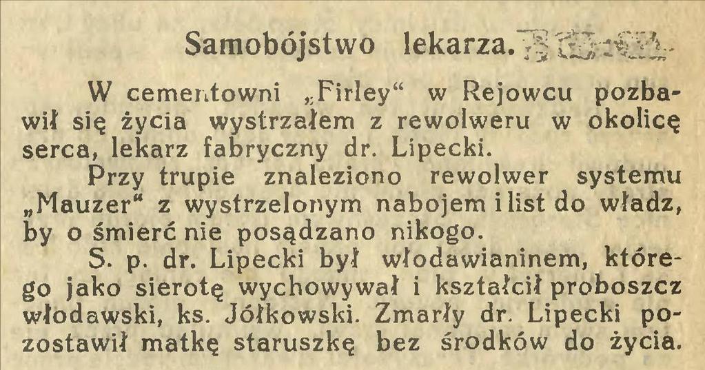 Cementownia "Firley" uchodziła wówczas za zakład bardzo nowoczesny, wyposażony w bardzo nowoczesne maszyny i urządzenia, własną siłownię itd.