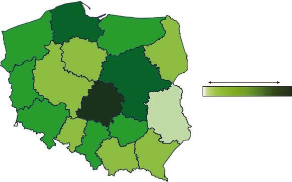 167 Cel 1. Udostępnienie szerokiego zakresu usług administracji publicznej świadczonych drogą elektroniczną Wykres 174.