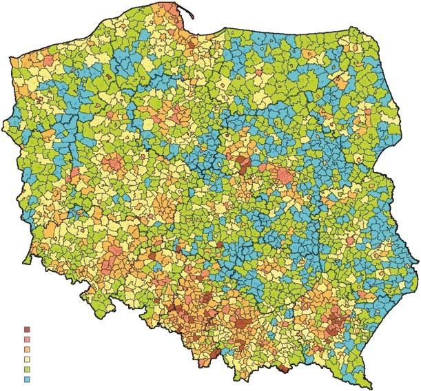 94 CZŁOWIEK się na mapie jest niebieski ten zaś oznacza gminy o najniższym wskaźniku dostępności zaledwie co dziesiąty lokal posiada aktywną usługę szerokopasmową o szybkości od 2 Mb/s w górę.