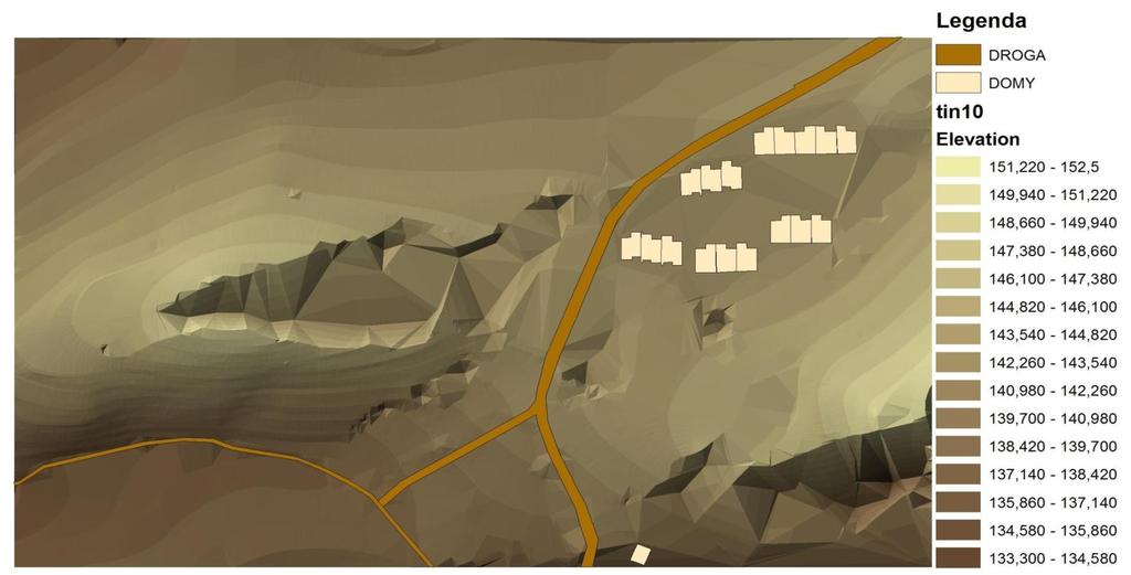 TIN (Triangulated Irregular Network) modelowej prezentacji powierzchni trójwymiarowych.