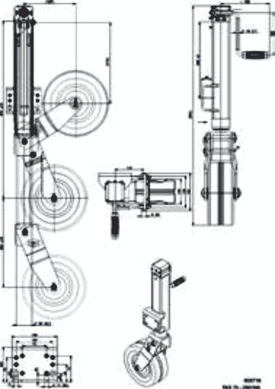 .. O250x60mm D³ugoœæ wysuwu:... 303+?mm Rura zewnêtrzna:... O70x4mm Max. obci¹ statyczne:.