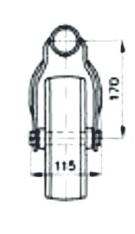 .. O225x70mm D³ugoœæ wysuwu:... 220mm Rura zewnêtrzna:... O48x2,3mm Wykoñczenie:....... ocynkowane Max. obci¹ statyczne:... 150kg 6,30 408124.