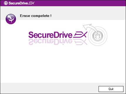 4. SecureDrive EX został pomyslnie usunięty. Kliknij "Quit" aby wyjść. 5.