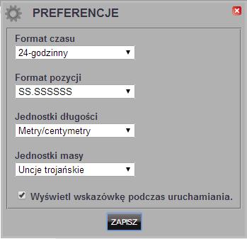 Ustawianie Preferencji Użytkownika Ustawianie Preferencji Użytkownika aplikacji XChange 2, konieczne będzie ustawienie preferencji użytkownika (User Preferences).