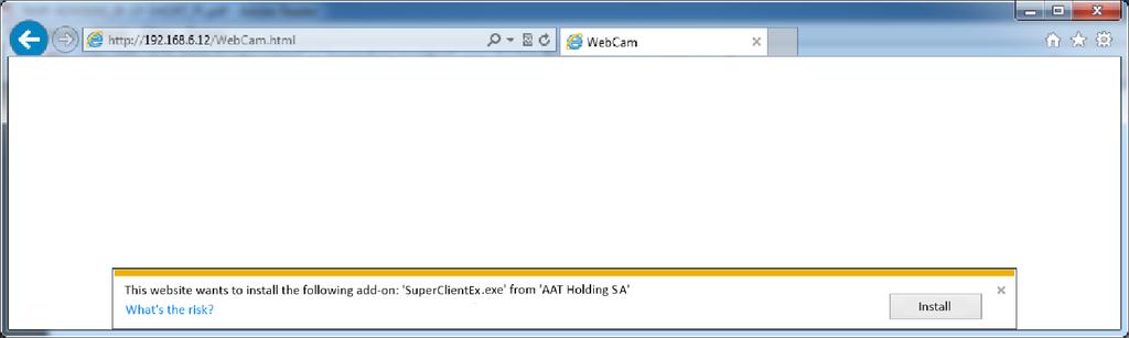 Network card 10/100/1000 Mb/s 3.2. Connection with IP camera via web browser You have to enter camera IP address in the address bar.