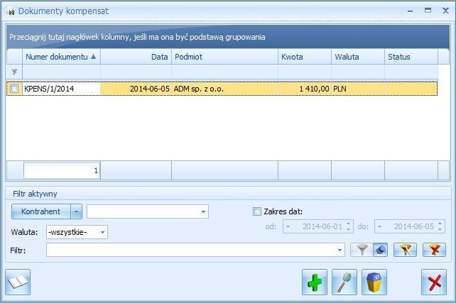 Proces rozliczania będzie odbywał się tak jak do tej pory. Kompensaty, które wykonano w programie pojawiają się na liście dokumentów rozliczonych.