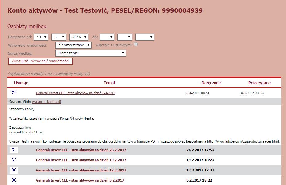 bankowe funduszy oraz ich pozostałe dane), przegląd programów inwestycyjnych (tutaj znajdą Państwo ich skład, rachunki bankowe oraz pozostałe dane) oraz w ostatnim wierszu podgląd aktualnych arkuszy