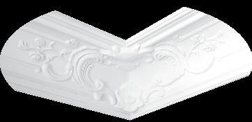 ORNAMENTED CORNIC MOULDINGS ORNAMENTED CORNIC MOULDINGS / LISTWY PRZYSUFITOWE Z ORNAMENTACJĄ / LISTWY PRZYSUFITOWE Z ORNAMENTACJĄ 8 cm 11,4 cm AA098 wymiary: 240 x 11,4 x 8