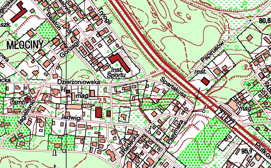 Baza Danych Topograficznych a produkcja map topograficznych 73 Rys. 2.