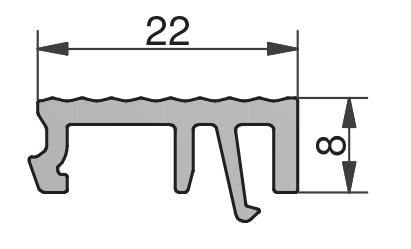 EKW7018g szary WSA6901 MD70mm 50 Końcówki okapnika - komplet STK6910g Numer Kolor System Profil