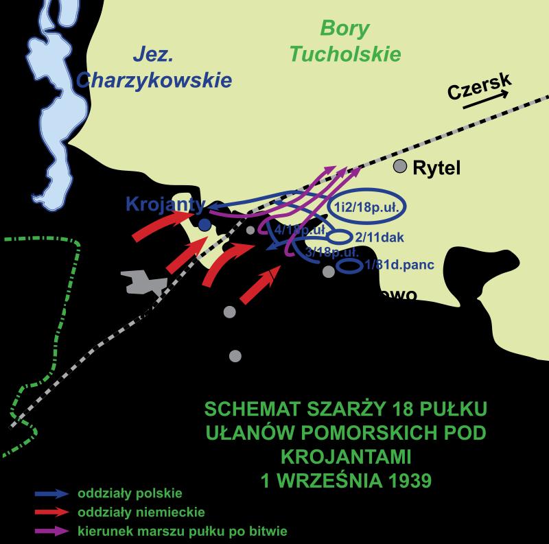 HISTORIA 18 PUŁKU II wojna światowa 1 WRZEŚNIA 1939 OKOŁO GODZINY 5:00 NA POZYCJE OBRONNE 18.PUŁKU UDERZYŁY PODODDZIAŁY NIEMIECKIEGO 76.PUŁKU PIECHOTY Z 20.