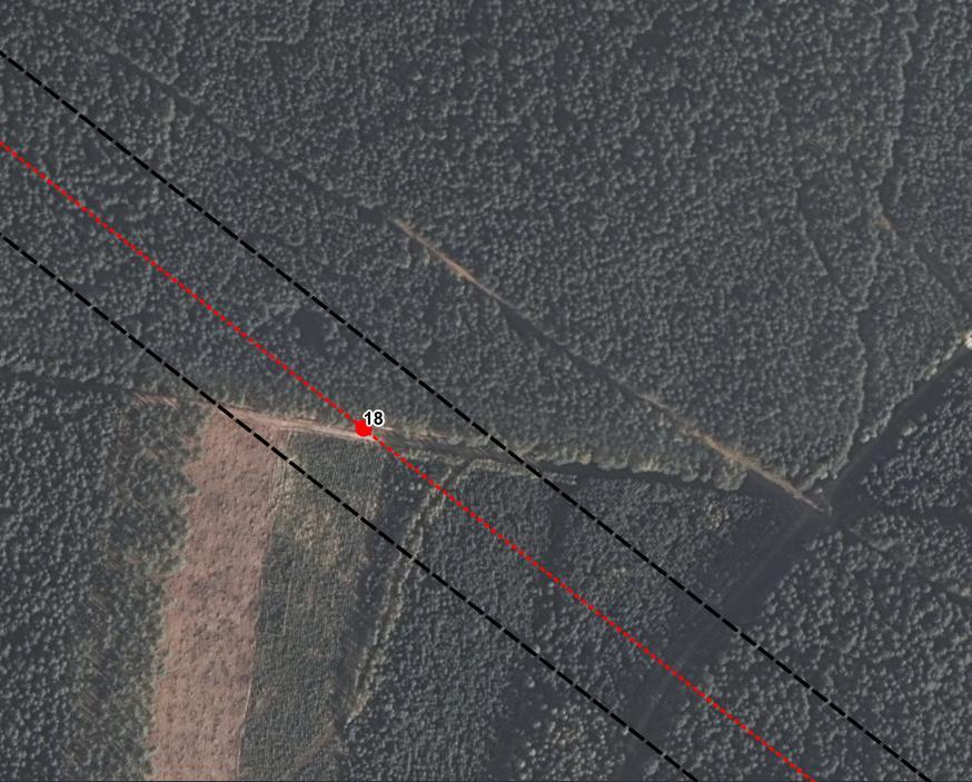 Ortofotomapa Karta uwarunkowań ekofizjograficznych projektowanego przebiegu elektroenergetycznej linii napowietrznej 400 kv Jasiniec-Pątnów: widok nr 18 Działka ewidencyjna 17147/1 obręb Przyłubie