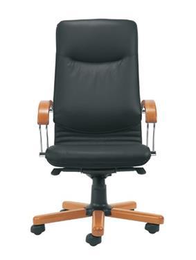 8. Fotel biurowy obrotowy gabinetowy wymiary: wysokość krzesła: 520 mm +/- 5 mm, wysokość podłokietników, 470 mm +/- 5 mm, szerokie, komfortowe siedzisko i ergonomicznie wyprofilowane oparcie,