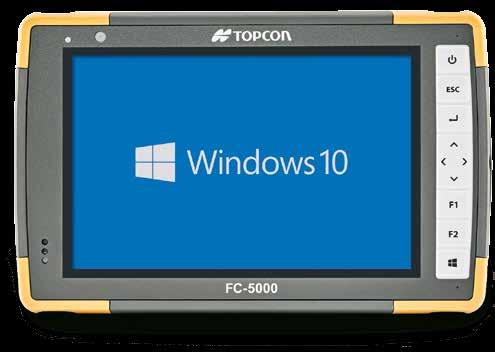 KONTROLERY Topcon FC-5000 Dla każdej osoby potrzebującej komputera z systemem Windows 10, Topcon przygotował rozwiązanie w postaci tabletu-kontrolera FC-5000.