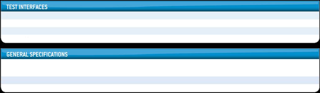 INTERFEJSY TESTOWE DSn: DS1, DS3, Podwójny DS1 Rx, DS3 Rx PDH: E1, E3, E4 SONET: STS-1, STS-3 SDH: STM-0e, STM-1e SPECYFIKACJA OGÓLNA Temperatura pracy 0 C do 40 C (32 F do 104 F) przechowywania -40