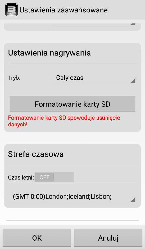 2.2.4 Nagrywanie na karcie SD Funkcja nagrywania na karcie SD jest dostępna wyłącznie po zamontowaniu w