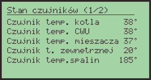 Zmiana trybów pracy pomp: ZIMA, PRIORYTET CWU, LATO, BRAK CWU W zależności od sposobu podłączenia instalacji do kotła, pory roku i zapotrzebowania na Ciepłą Wodę Użytkową możliwe są do ustawienia 4