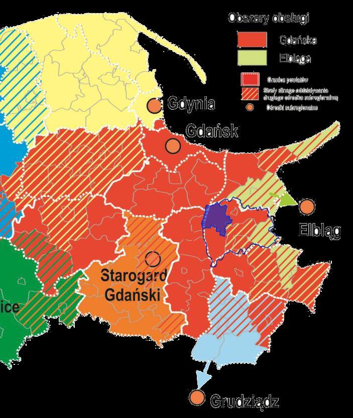 Plan Zrównoważonego Rozwoju Publicznego Transportu Zbiorowego dla Gminy Lichnowy Gmina Lichnowy graniczy z 7 gminami powiatów: Nowodworskiego, Malborskiego, Tczewskiego i Gdańskiego: od północy z