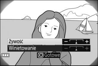 ' Efekt aparatu zabawkowego 1 Wybierz tryb podglądu na żywo. Przekręć przełącznik podglądu na żywo. Widok przez obiektyw zostanie wyświetlony na monitorze.