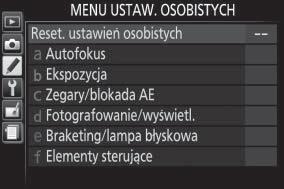 dół Aby poruszać się po menu, należy wykonywać poniższe czynności. 1 Wyświetl menu.