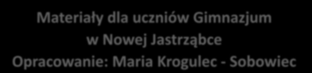 MATEMATYCZNYCH Materiały dla uczniów