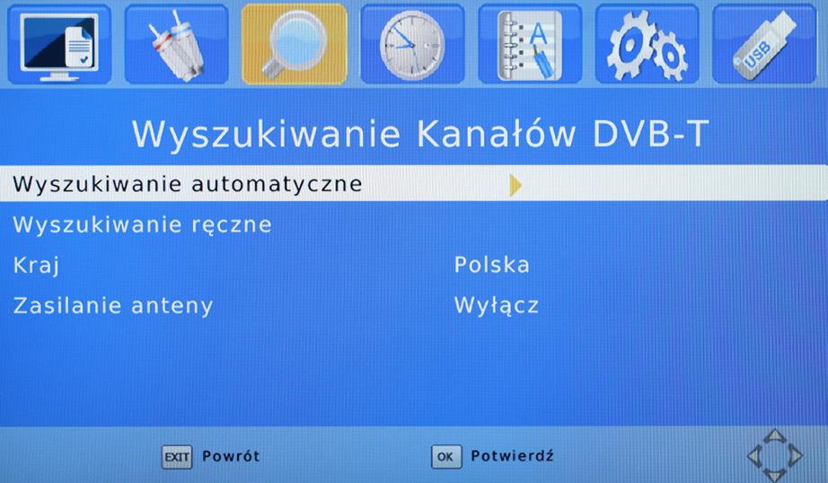 Wyszukiwanie ręczne Aby ręcznie wyszukać dostępne