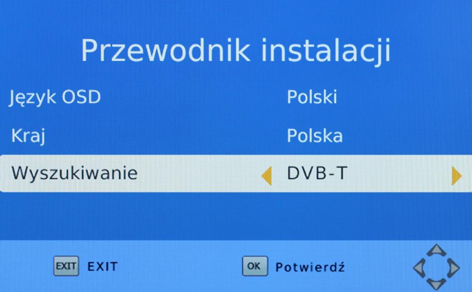 3. PIERWSZE URUCHOMIENIE 3.1 Pierwsze uruchomienie urządzenia Przy pierwszym uruchomieniu urządzenia na wyświetlaczu pojawi się Przewodnik instalacji.