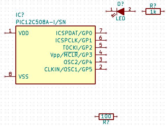 Wprowadzenie do programu KiCad 11 / 41 18. Change the grid size. You have probably noticed that on the schematic sheet all components are snapped onto a large pitch grid.