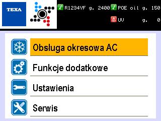 dokładnością ilość oleju odzyskanego podczas obsługi