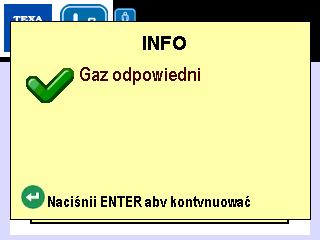 Kompletne komunikaty serwisowe prowadzą operatora