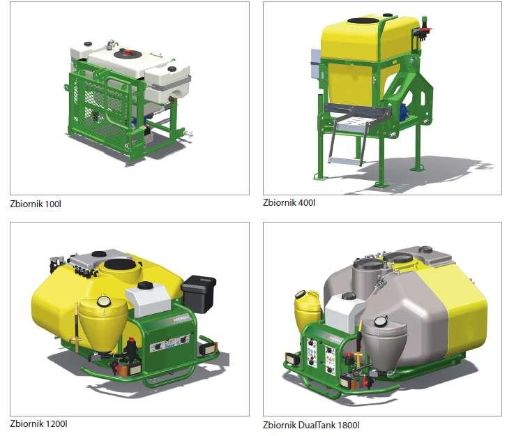 Opryskiwacz modułowy Varidome Systemy zbiorników na ciecz roboczą