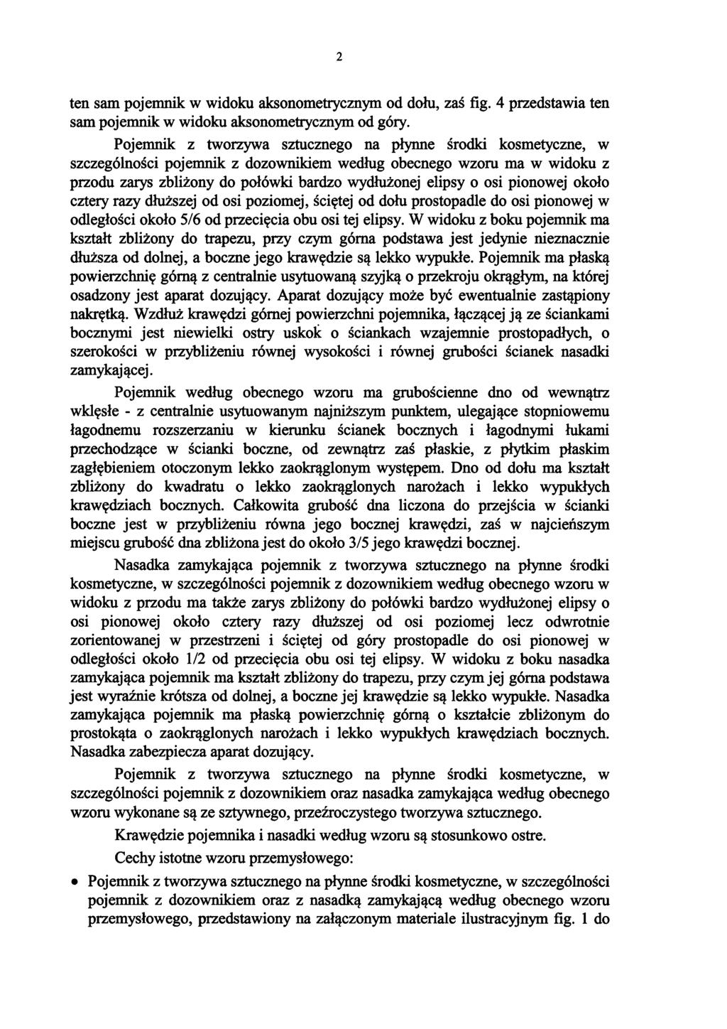 2 ten sam pojemnik w widoku aksonometrycznym od dołu, zaś fig. 4 przedstawia ten sam pojemnik w widoku aksonometrycznym od góry.