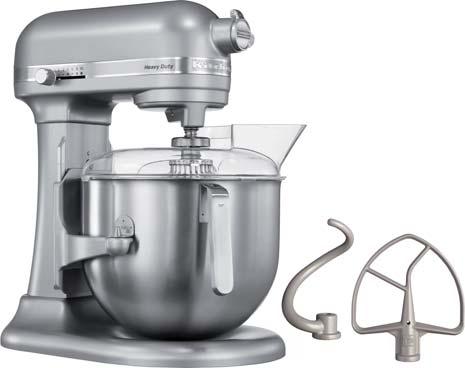 KitchenAid Mikser planetarny KitchenAid Heavy Duty 5KSM7591X srebrny Mikser planetarny KitchenAid z serii Heavy Duty - posiadający metalową