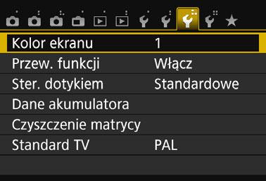 Przydatne funkcje 3 Ustawienie włączenia/wyłączenia monitora LCD Aparat można ustawić tak, aby ekran ustawień fotografowania (str.