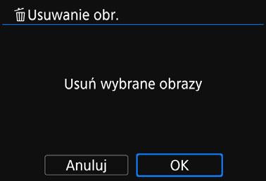 Po naciśnięciu przycisku <I> można wybierać obrazy na podglądzie trzech obrazów. Aby wrócić do wyświetlania pojedynczych obrazów, naciśnij przycisk <u>.