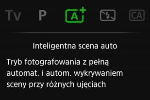 Przewodnik po funkcjach W przypadku zmiany trybu fotografowania lub ustawienia funkcji fotografowania, fotografowania w trybie Live View, filmowania lub szybkich nastaw funkcji odtwarzania zostanie