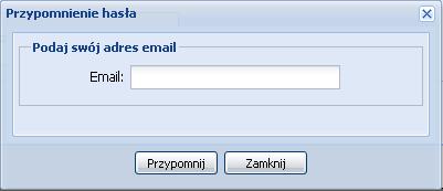 samym zostanie ono wysłane na wskazany adres email (Rys. 12.). Rys. 12. Komunikat informujący o utworzeniu nowego hasła.