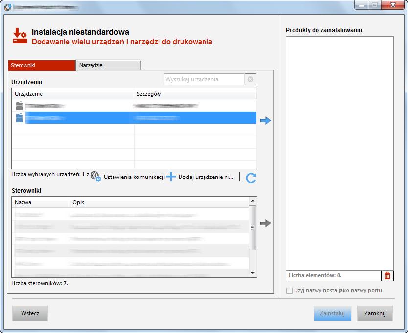 Notatka Instalacja w systemie Windows może zostać przeprowadzona jedynie przez użytkownika zalogowanego z uprawnieniami administratora.