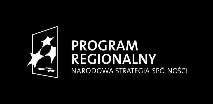 Źródło: Księga Identyfikacji Wizualnej Narodowej Strategii Spójności. Wariant achromatyczny znaku NSS czarny, pozytyw. Źródło: Księga Identyfikacji Wizualnej Narodowej Strategii Spójności.