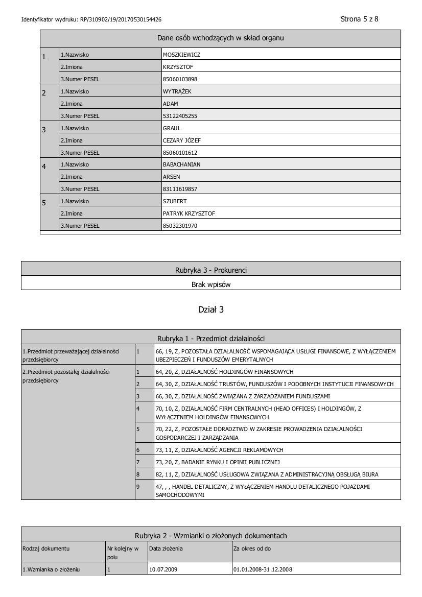 Dokument Informacyjny Letus Capital