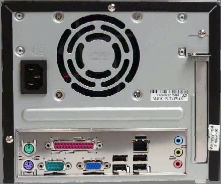 Gniazdo monitora VGA 7. Port Równoległy 8. Gniazdo USB 9. Gniazdo RJ-45 10.