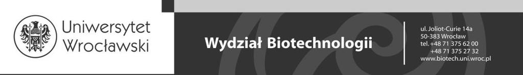 II rok BIOTECHNOLOGII METABOLIZM ZWIĄZKÓW LIPIDOWYCH Rok akademicki 2017/2018 REGULAMIN ĆWICZEŃ 1. Odbywają się trzy zblokowane ćwiczenia.