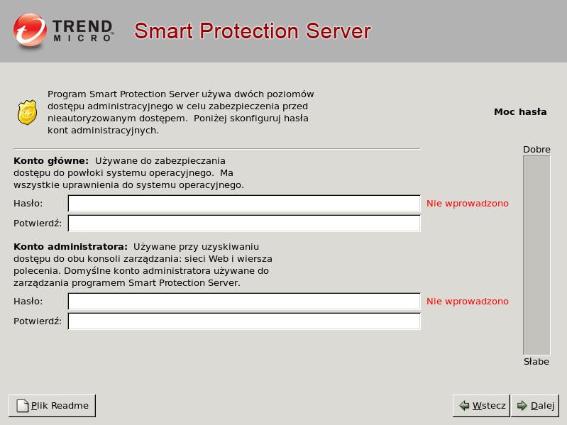 Środowisko rozwiązań Smart Protection b. Kliknij przycisk Dalej, aby kontynuować.