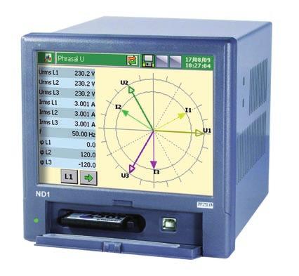 ND1 analizator jakości sieci energetycznej Pomiar i rejestracja ponad 300 parametrów jakości energii elektrycznej