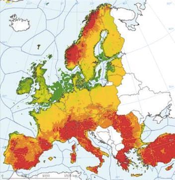 KORZYSTNE WARUNKI DO BUDOWY ELEKTROWNI WIATROWYCH W POLSCE Obszary wietrzności z uwzględnieniem ukształtowania i charakterystyki terenu (po