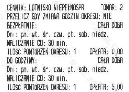 sumarycznie daje opłatę za czas postoju naliczoną zgodnie z cennikiem Dopełnienie poprzedniego okresu (4-9 GODZ) do kolejnej pozycji cennika PIERWSZA DOBA (24-9=5 godzin).