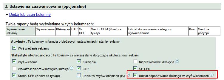 Optymalizacja kampanii na podstawie danych o konwersjach O ile same raporty są bardzo pomocne w optymalizowaniu reklamy AdWords, o tyle najlepszą drogą do rzeczywistego zwiększaniu jej efektywności