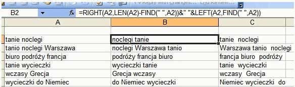 Usuwanie zduplikowanych wierszy Przy pracy z dużą ilością słów kluczowych i tekstów reklamowych często pojawia się wiele wierszy, które mają te same wartości.